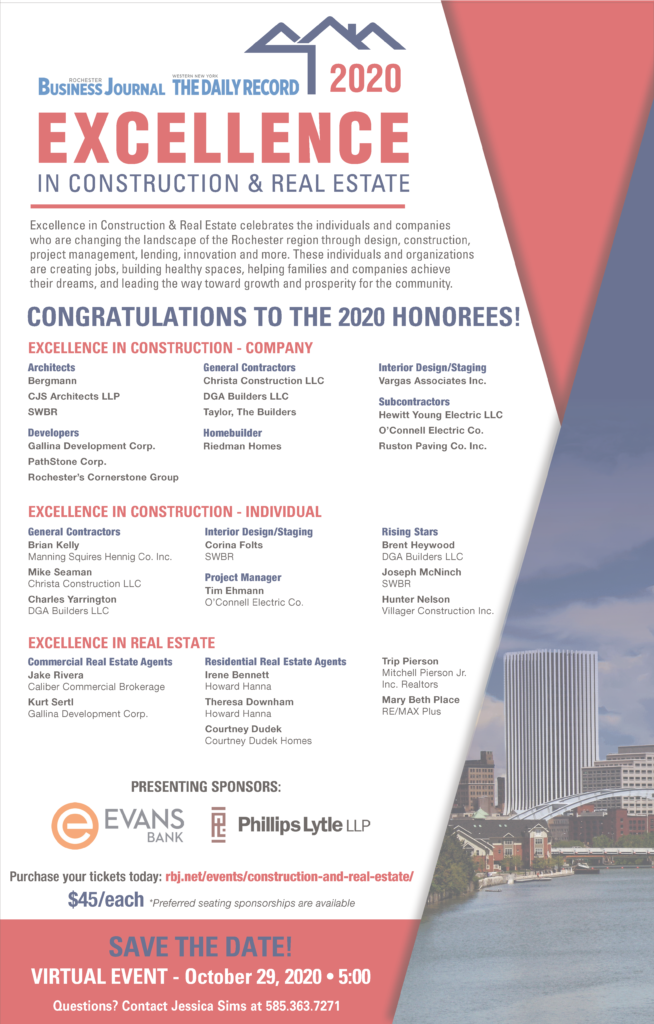 Hewitt Young Electric Wins Excellence in Construction 2020 Award